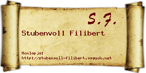 Stubenvoll Filibert névjegykártya